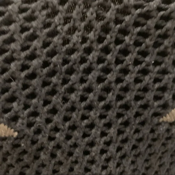 American Eagle Outfitters Black Floral Crocheted Halter‎ Top M - Picture 3 of 10